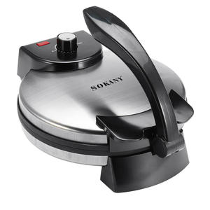 Machine à griller automatique Tortilla Roti pour gaufres maison chaudes <span class=keywords><strong>4</strong></span> tranches rondes double petit déjeuner Cadeaux promotionnels <span class=keywords><strong>mini</strong></span> 12 pouces - Product Image 1