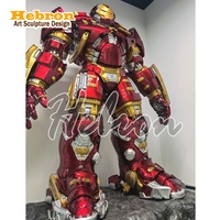 Statue grandeur nature Iron Man Mark 44 Hulk Buster en fibre de verre pour centres commerciaux extérieurs, personnage d'anime très populaire