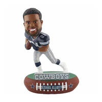Statue de tête de bobble peinte à la main Personnalisez votre propre conception de joueurs de football Bobblehead Poly figurines en résine