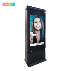 Refee IP65 65in Outdoor Double Side Android Screen Advertising Lcd Advertising Floor Stand Digital Signage