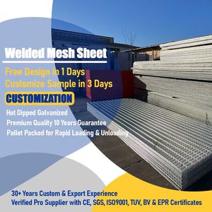 Pannello di Rete Metallica Saldata Zincata a Caldo per Recinzioni da Giardino, Archi da Giardino, Recinzioni Agricole, Gabbie per Animali - Product Image 2