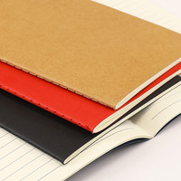 Cahier d'exercices en papier kraft cousu au format A5 personnalisé, 60 feuilles de cahiers de composition imprimés pour étudiants