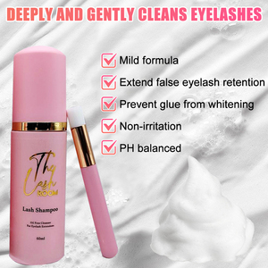 Shampoo professionnel pour extensions de cils <span class=keywords><strong>Chantilly</strong></span>, formule végane en mousse avec brosse, kit concentré en flacon privé - Product Image 4