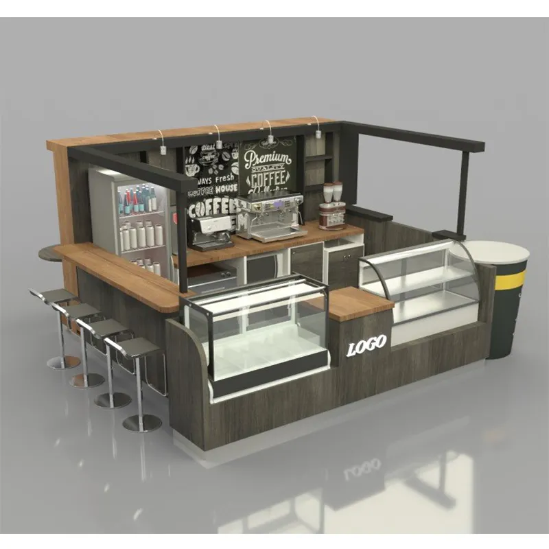 Lux Aangepaste Moderne Cafe Thee Ontwerp Koffie Kiosk Outdoor Voor Verkoop