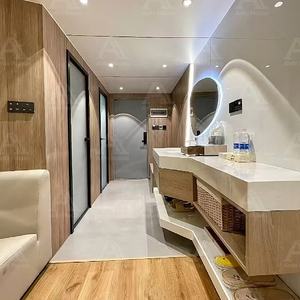 Maison capsule préfabriquée moderne et écologique pour l'extérieur, luxe, facile à déplacer pour les voyages et le camping, utilisation en centre commercial avec balcon - Product Image 6