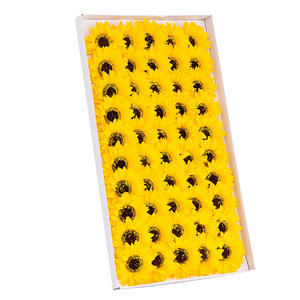 Fleur de savon en forme de tournesol, tête de fleur en boîte, fleur de simulation créative, cadeau de la Saint-Valentin, cadeau de Noël - Product Image 5