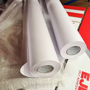 デジタル印刷Pvc vinil rollo 80100120ミクロン自己粘着ビニール印刷可能vinilosautoadesivosホワイトカーステッカー - Product Image 3