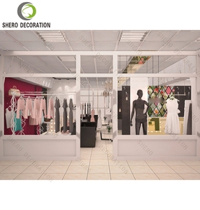 Diseño de interiores para tiendas de ropa de moda, mueble de exhibición de ropa personalizado, expositor de ropa para tienda de ropa femenina. - Product Image 5