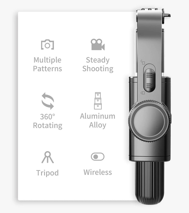 L08スマートフォン用1軸ジンバルスタビライザースマート回転Vlog