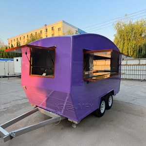 Camion de restauration unique pour dim sum, avec cuiseur vapeur, en bambou sur mesure, remorque de traiteur empilable - Product Image 1