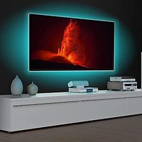 Bande lumineuse LED intelligente RGB 12V, étanche pour extérieur, rétroéclairée, avec contrôle sonore musical et via application