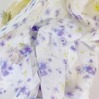 en mousseline de soie, motif personnalisé, mode femme, fleurs, robe longue, tissu en mousseline de soie imprimé, prix de gros
