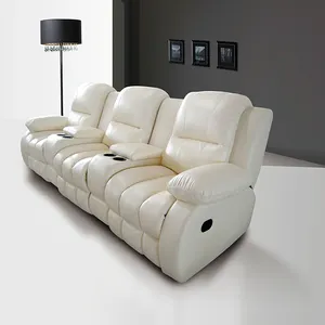 Sectional Home Electric Cinema Sofa Chairs With Recliner Theater Movie Leather Sofas Set