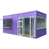 Conteneur Pliant de 20 Pi ou 40 Pi pour Café, Restaurant, Bar, Boutique avec Cuisine à Vendre, Maison Modulaire Préfabriquée pour Aliments