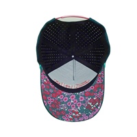 OEM personalizado 5 paneles de cuerda impermeable Snapback sombrero bordado poliéster Golf Gorras láser agujero Snapback gorra de rendimiento