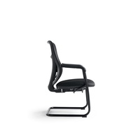 Chaise de bureau ergonomique JOHOOFURNITURE avec base cantilever, fabrication chinoise, idéale pour salle de conférence, coussin épais et confortable