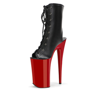 Sandalias de Plataforma para Novia, 23 cm, Moda, Rojas, Punta Abierta, Talla Grande, Pasarela, Espectáculo, Sexy, Fetiche, Reina, Bailarina Exótica, Modelos, Discoteca - Product Image 5