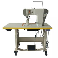 Machine à coudre automatique informatisée à entraînement direct à aiguille unique à rouleaux postés Fabrication de chaussures inversée avec moteur essentiel