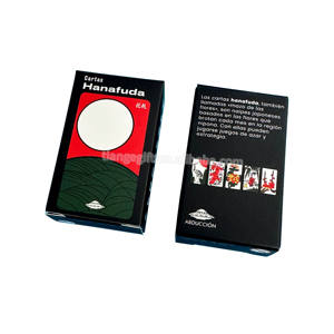 Jeu de cartes <span class=keywords><strong>Hanafuda</strong></span> classique mini en plastique noir mat avec impression personnalisée sur PVC - Product Image 2