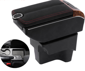 2020 di nuovo disegno doppio aperto nero Car Center Console Bracciolo Scatola di Immagazzinaggio del Bracciolo del Cuoio Per Nuova Kia <span class=keywords><strong>Rio</strong></span> 2019 - Product Image 4