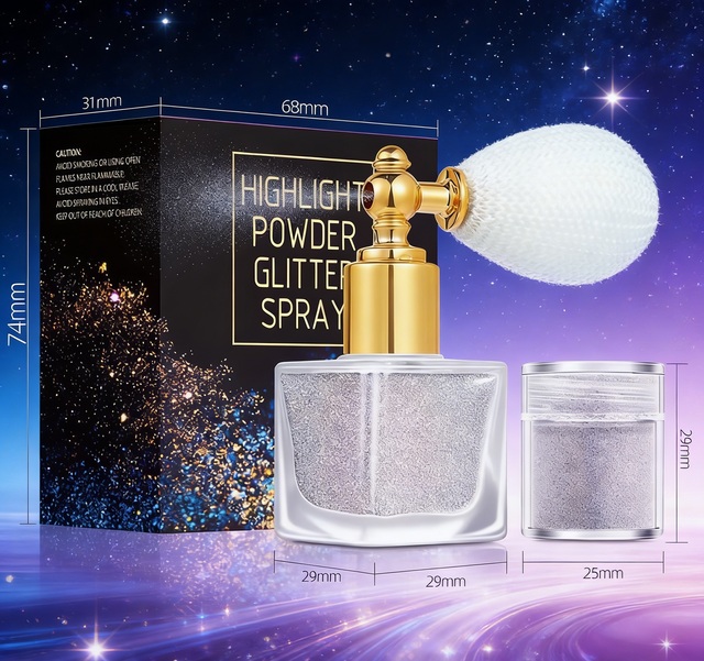 Multi Color Body Shimmer Wholesale Highlighter Loose Bronzer Powder 30ml Bottle Glitter Makeup Highlighter Spray