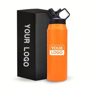 Bouteille d'eau antibactérienne réutilisable avec logo personnalisé 750 ml/950 ml, avec manchon en silicone pour bouteille d'eau de sport avec poignée - Product Image 6