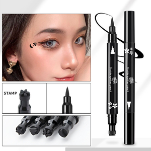 Pabrik grosir kosmetik merek sendiri Gel pena <span class=keywords><strong>Eyeliner</strong></span> Vegetarian hitam cair tahan air <span class=keywords><strong>Eyeliner</strong></span> pena stempel - Product Image 4