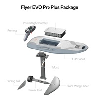 Planche hydrofoil Waydoo EFoil 90L Flyer Pro Plus, stock UE, matériau EPP, polyvalente, garantie 1 an, sports nautiques polyvalents