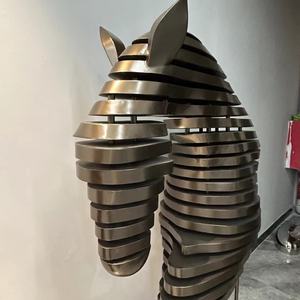 Scultura di Cavallo in Acciaio Inossidabile Personalizzabile, <span class=keywords><strong>Arte</strong></span> Astratta per Spazi Commerciali e Residenziali - Product Image 5