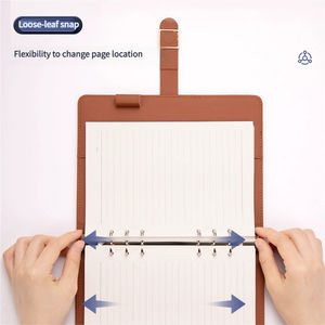 مجموعة أوراق فضفاضة باللون الأسود والبني ، مجموعة هدايا الأعمال ، مجموعة مجلة عالية الجودة مع قلم وصندوق - Product Image 2