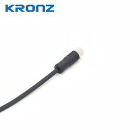 Conector Recto KRONZ M8 de 4 Pines, Código A, Macho/Hembra, con Cable de Sensor de Aviación Impermeable IP67, Longitud Personalizada