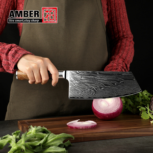 <span class=keywords><strong>Couteau</strong></span> à découper <span class=keywords><strong>chinois</strong></span> AMBER Sharp, en acier Damas personnalisé, manche en résine et bois, <span class=keywords><strong>couteau</strong></span> de cuisine pour légumes - Product Image 6