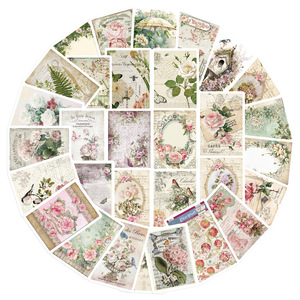 Cổ điển DIY sổ lưu niệm Giấy nền Pads 12Sheets A5 giấy 42 dán cho Tạp Chí rác ephemera Giấy Thủ công mỹ nghệ - Product Image 5