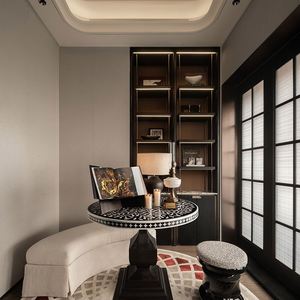 Meubles de maison modernes haut de gamme personnalisés, armoires en bois pour villas de luxe - Product Image 5