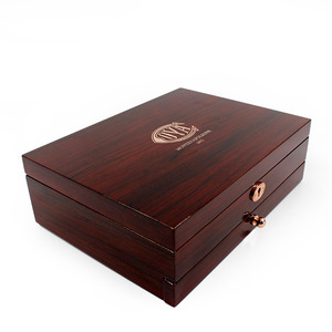 กล่องใส่เครื่องประดับไม้ MDF เคลือบวีเนียร์ 208 มม. ทาสีเงาสูง สำหรับจัดเก็บเครื่องประดับ - Product Image 1