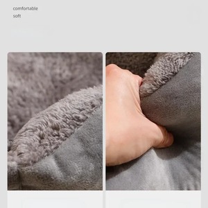Lit pour chien et chat écologique à motif écossais avec housse amovible lavable, <span class=keywords><strong>coussin</strong></span> pour animaux de compagnie et fournitures d'<span class=keywords><strong>habitat</strong></span> - Product Image 6