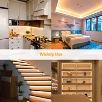 Bande lumineuse LED néon flexible Neonawall 16,4 pieds 24V blanc chaud pour hôtel, B&B, couloir commercial et décoration de chambre