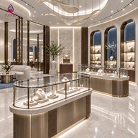 Vitrine à bijoux Sundo en promotion, mobilier sur mesure pour bijouterie, présentoir à bijoux, design 3D pour magasin de bijoux