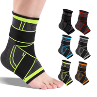 Protection de cheville sportive pour la course et le basketball – Soutien respirant en Spandex 3D et nylon tricoté – Ceinture de compression à crochets