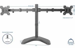 Adjustable Premium Monitor <b>Desk</b> Mount Dual Monitor <b>Stand</b> with 90 Degree Tilt & Swivel 2 Adjustable Arm New & Stock Products - Product Image 3