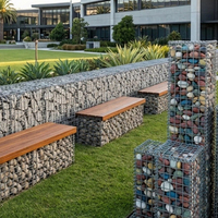 Paniers gabions soudés de 200x100x100cm pour murs de soutènement, maille gabion Galfan