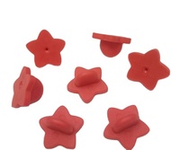 50 pochette en caoutchouc en forme d'étoile, pour badge à revers, fermoir à broches colorées, pour broche de collier, badge joli, nuage d'étoile en cœur