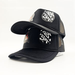 Casquette Trucker Y2K 5 Panneaux en Jean Unisexe de Haute Qualité avec Logo Personnalisé Imprimé par Sublimation sur Soie et Maille en Mousse pour l'Été - Product Image 1
