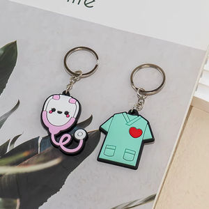 Llavero de Dibujos Animados Personalizado, Llavero con Logotipo Personalizado, Recuerdo, Llavero de PVC Suave, Serie Médica, Colgante con Logotipo - Product Image 3