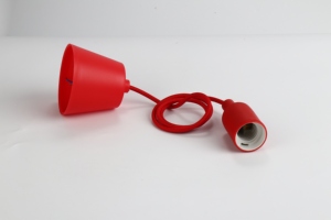 Dễ dàng cài đặt Silicone E27 đèn Gốm cơ sở, E27 Ổ cắm đèn phụ kiện bóng đèn chủ E27 nhựa ánh sáng mặt dây chuyền Bộ dụng cụ - Product Image 4