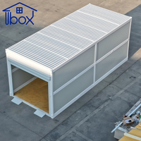 Maison préfabriquée pliable en acier léger, bureau conteneur pliable, maison de stockage, prix bas, directement de l'usine