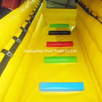 Château gonflable aquatique pour enfants rouge et bleu, jeux gonflables, toboggan
