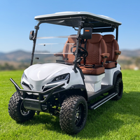 Véhicule de golf électrique 6 places à faible vitesse, face avant, pour visites touristiques, couleur et logo personnalisables – Offre Spéciale