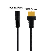 Câble adaptateur XT60 Connecteur femelle XT60 vers câble d'alimentation femelle DC 5.5x2.1mm