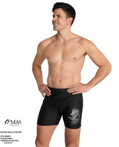 O'Mas <b>Men's</b> Breathable <b>Short</b> <b>Shorts</b> Spandex Polyester Embroidered Dragon Front Elastic Waist Casual Wear M L XL 2XL 3XL - Product Image 1